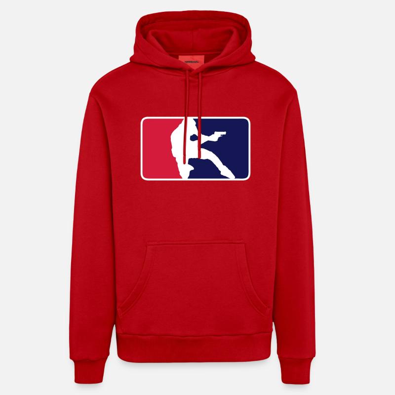 IPSC Logo - Organic Relaxed Hoodie Made in EU - Rot