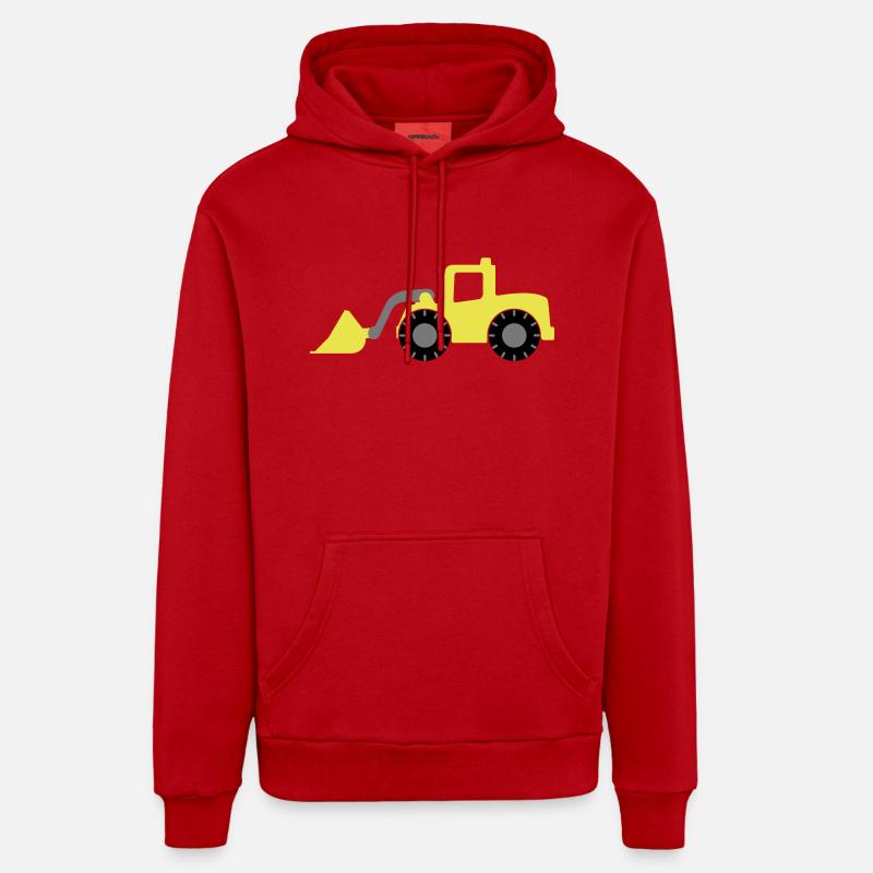 bagger - Organic Relaxed Hoodie Made in EU - Rot