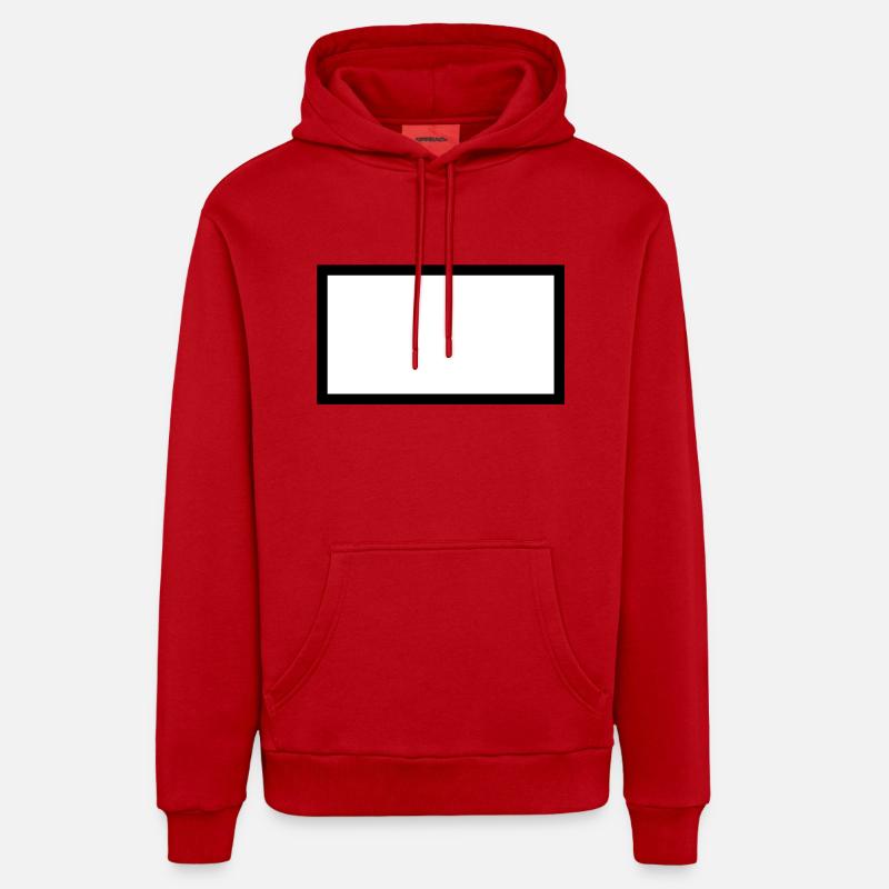 blackbox - Sweat à capuche bio décontracté fabriqué en UE - rouge