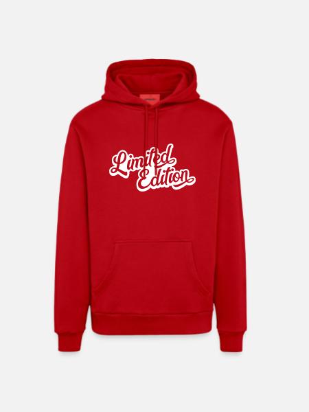 Limited Edition - Organic Relaxed Hoodie Made in EU - red