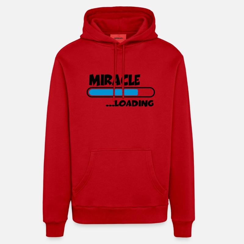 Miracle loading - Sweat à capuche bio décontracté fabriqué en UE - rouge