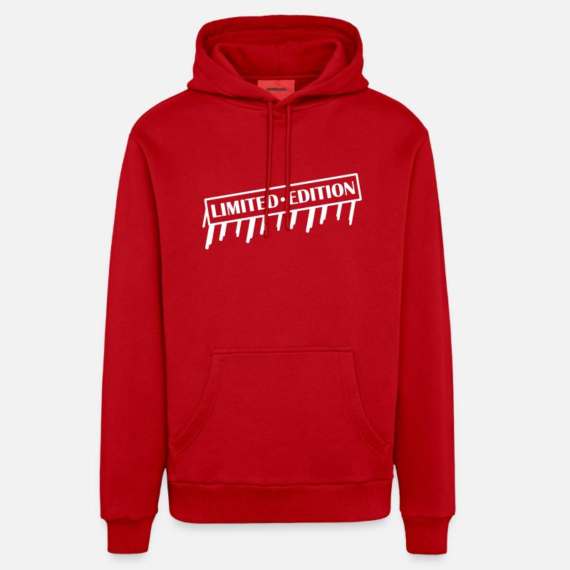 Édition limitée - Sweat à capuche bio décontracté fabriqué en UE - rouge