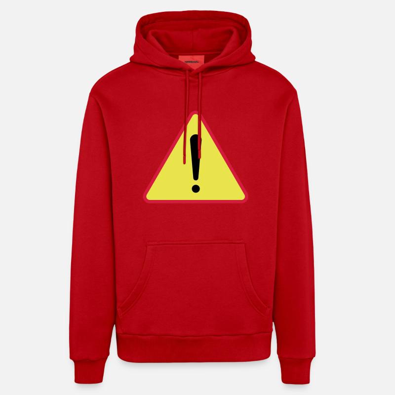 Triangle - Sweat à capuche bio décontracté fabriqué en UE - rouge