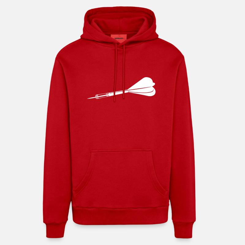 Dard - Sweat à capuche bio décontracté fabriqué en UE - rouge