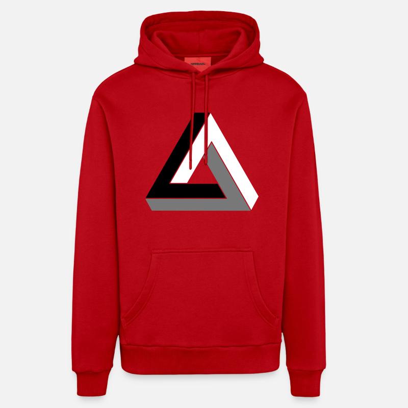 Le triangle impossible Sweat à capuche bio décontracté fabriqué en UE