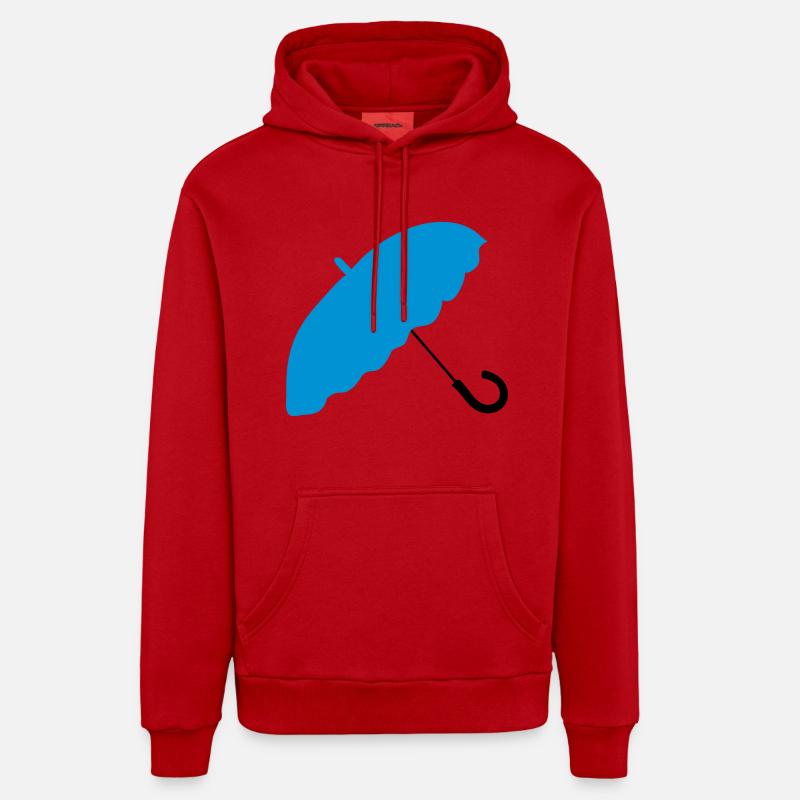 parasol_umbrella - Sweat à capuche bio décontracté fabriqué en UE - rouge