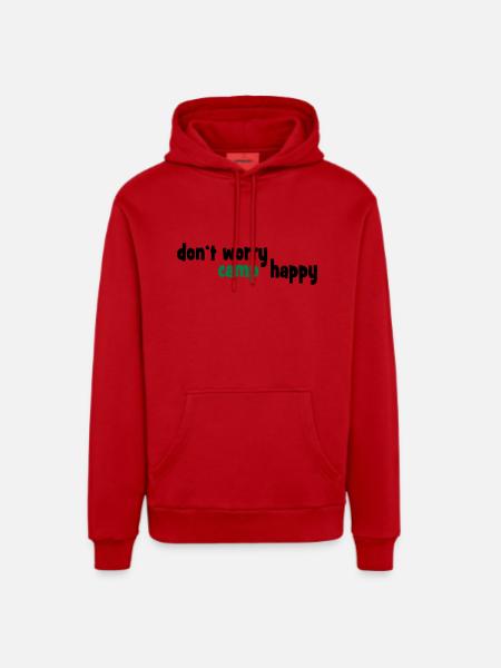 camping - Organic Relaxed Hoodie Made in EU - Rot