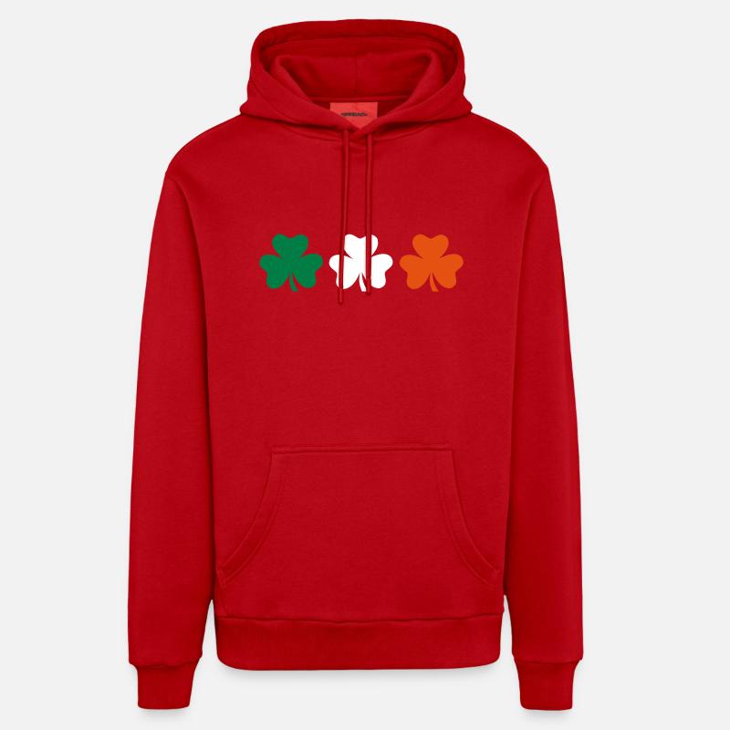 Ireland - Sweat à capuche bio décontracté fabriqué en UE - rouge