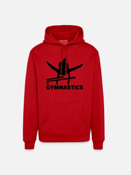 Turnen - Organic Relaxed Hoodie Made in EU - Rot