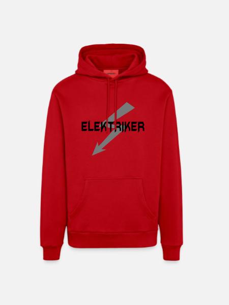 Elektriker - Organic Relaxed Hoodie Made in EU - Rot