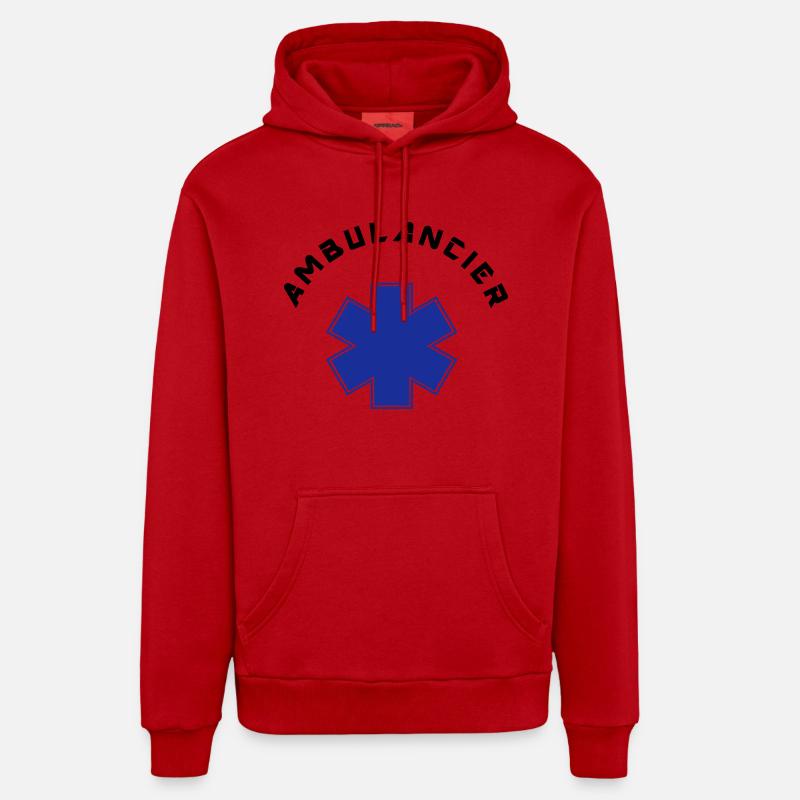 ambulancier logo 6 Organic Relaxed Hoodie Made in EU