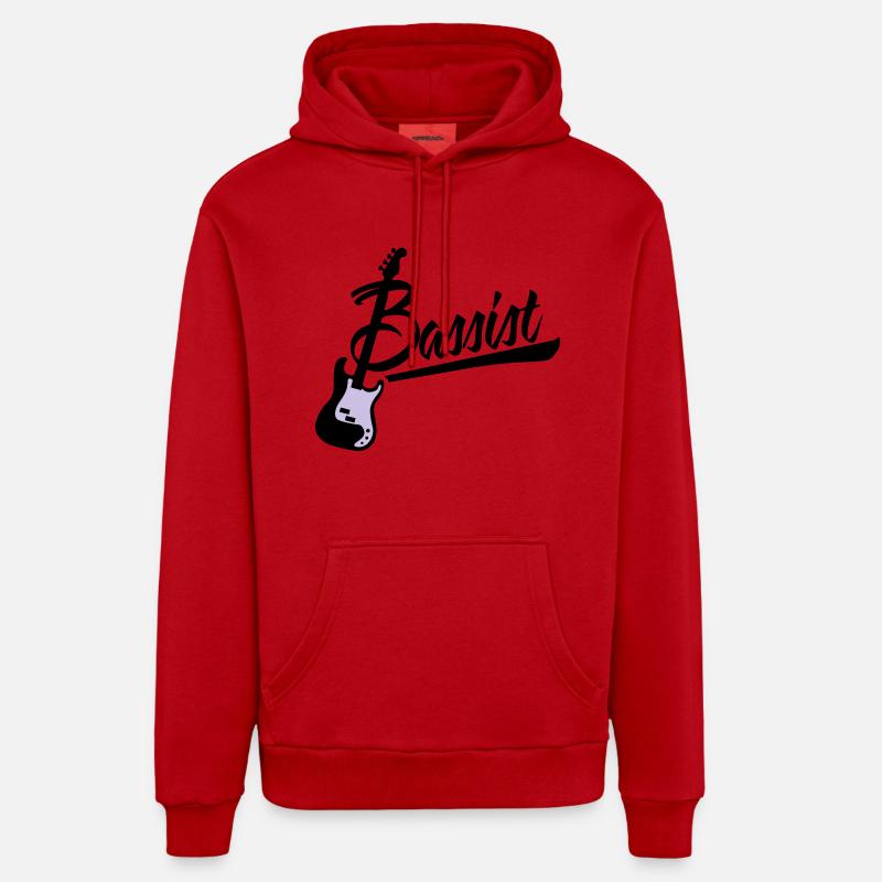 bassist - Sweat à capuche bio décontracté fabriqué en UE - rouge