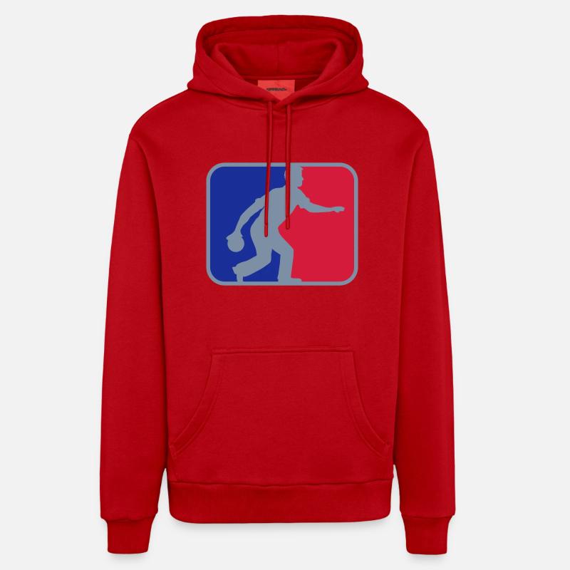 Kegel Liga - Sweat à capuche bio décontracté fabriqué en UE - rouge