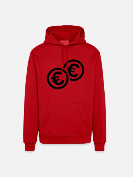 Geld - Organic Relaxed Hoodie Made in EU - Rot