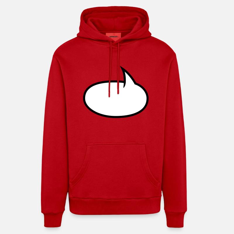 Two-tone comic bubble Organic Relaxed Hoodie Made in EU