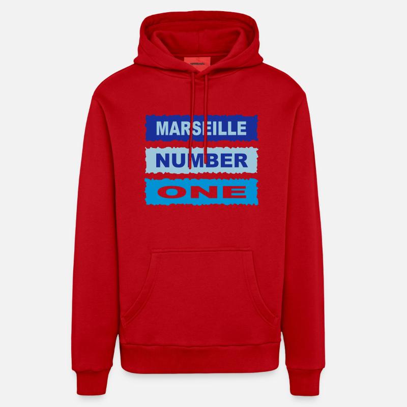 Marseille - Organic Relaxed Hoodie Made in EU - Rot