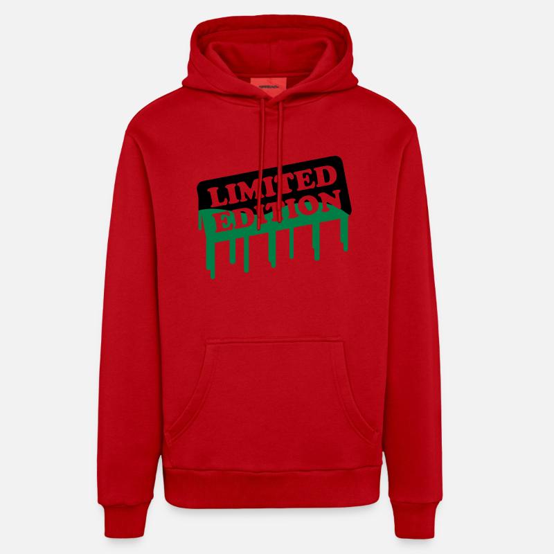 limited_edition_02 - Sweat à capuche bio décontracté fabriqué en UE - rouge