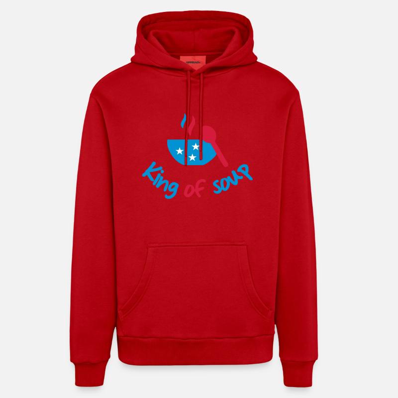 kochen - Organic Relaxed Hoodie Made in EU - Rot