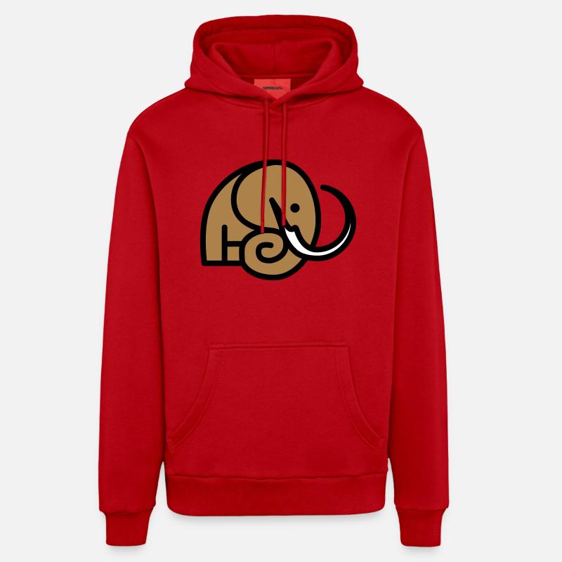 Mammoth Logo Signet Organic Relaxed Hoodie Made in EU