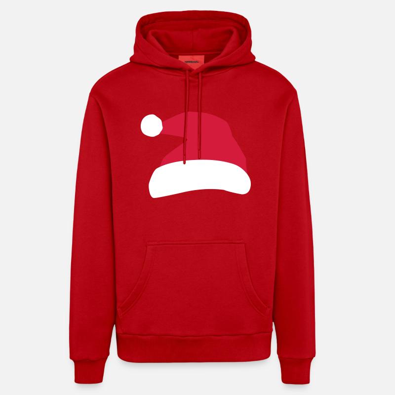 2541614 12887573 de Noël - Sweat à capuche bio décontracté fabriqué en UE - rouge