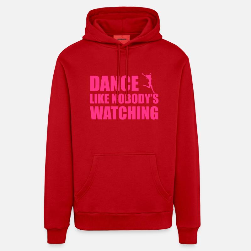 Dance - Sweat à capuche bio décontracté fabriqué en UE - rouge