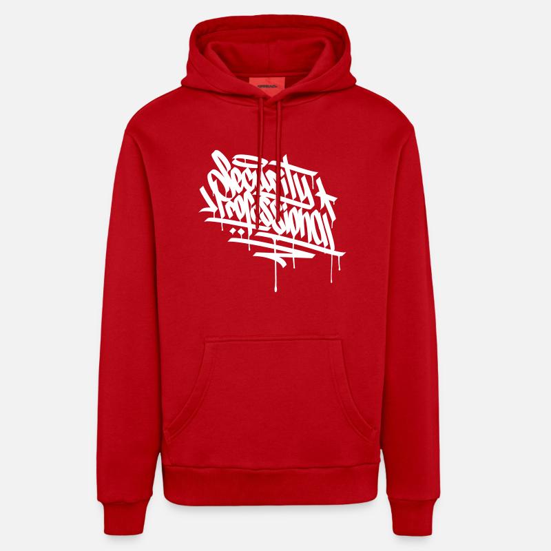 TAG HACKER GRAFFITI - EXPERT CYBER SAFETY - Sweat à capuche bio décontracté fabriqué en UE - rouge