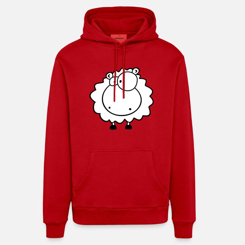 Kleines kuschel Schäfchen - Organic Relaxed Hoodie Made in EU - Rot