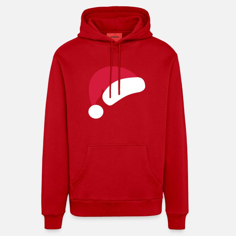 Noël - Sweat à capuche bio décontracté fabriqué en UE - rouge