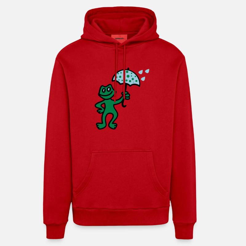 Weatherman - Rain - Sweat à capuche bio décontracté fabriqué en UE - rouge