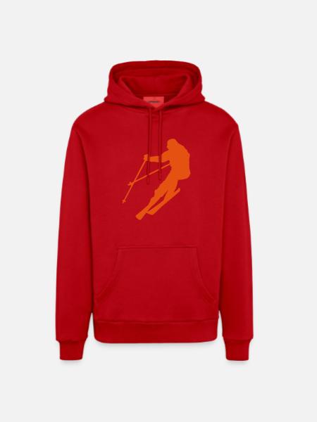 Ski - Organic Relaxed Hoodie Made in EU - Rot