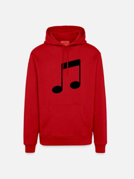 note_icon - Organic Relaxed Hoodie Made in EU - red