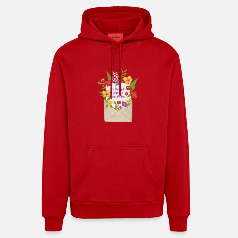 Love Letter to Myself Message Organic Relaxed Hoodie Made in EU