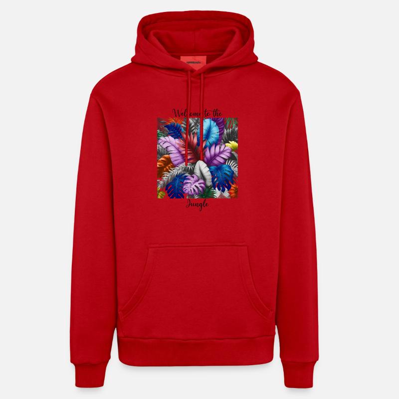 Tropischer Regenbogen Organic Relaxed Hoodie Made in EU