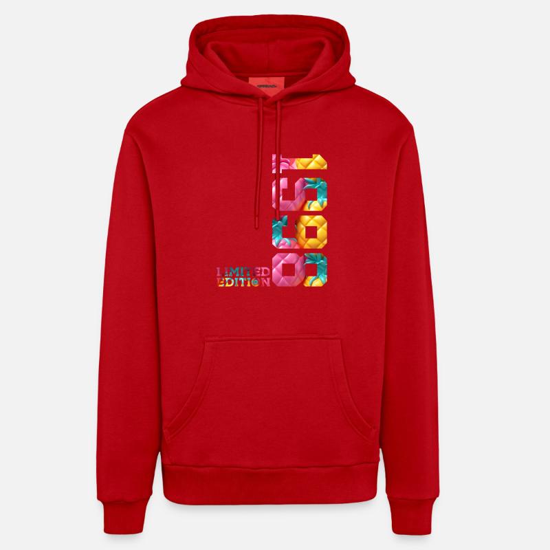 28E ANNIVERSAIRE ÉDITION LIMITÉE 1998 - Sweat à capuche bio décontracté fabriqué en UE - rouge