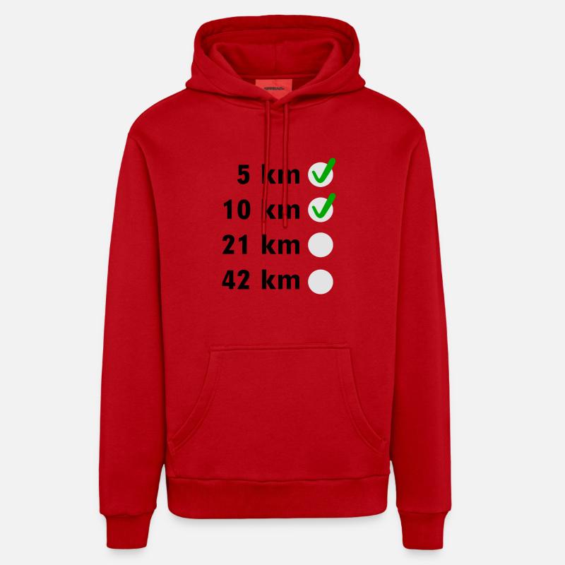 Marathon Checkliste Organic Relaxed Hoodie Made in EU