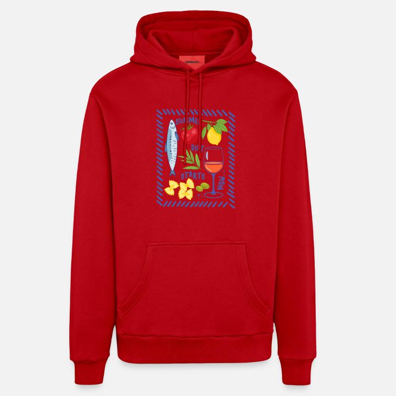 Summer diet Organic Relaxed Hoodie Made in EU