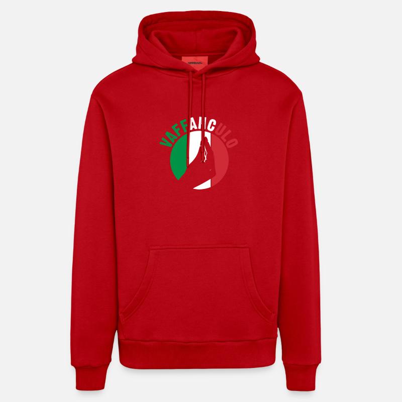 Italie Vaffanculo italien - Sweat à capuche bio décontracté fabriqué en UE - rouge