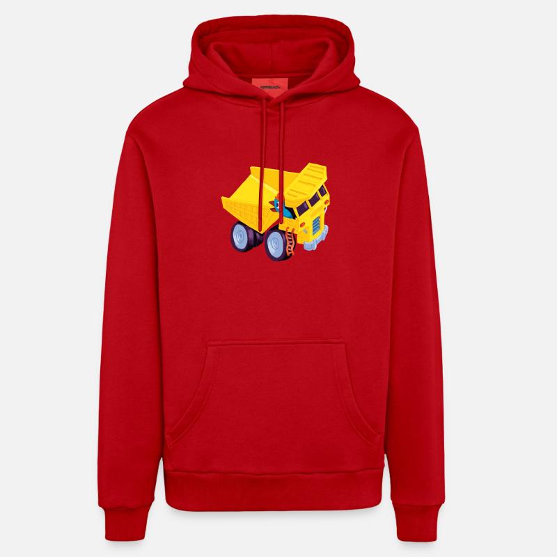 Bird à pelles - Sweat à capuche bio décontracté fabriqué en UE - rouge