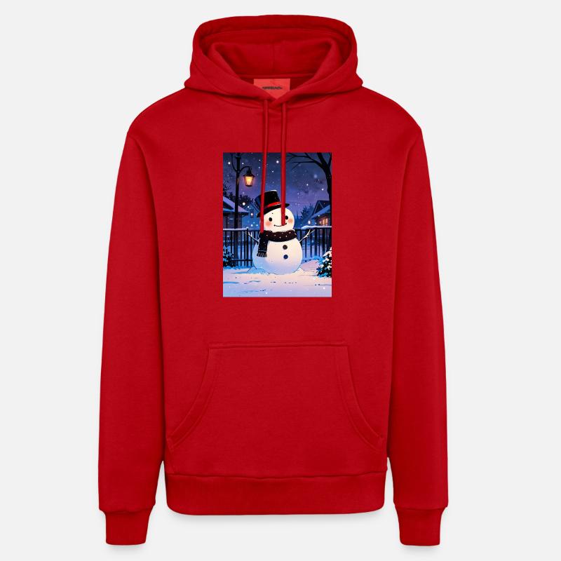 Construit avec amour - Sweat à capuche bio décontracté fabriqué en UE - rouge