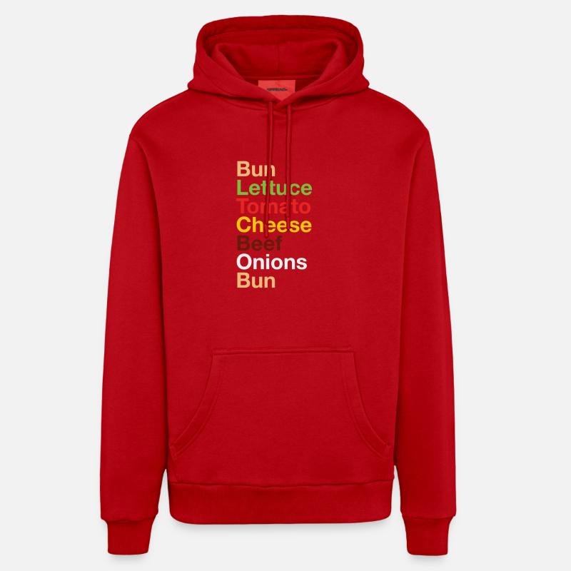 Cheeseburger Organic Relaxed Hoodie Made in EU