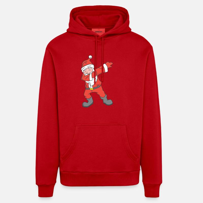 Père Noël Noël Dabbing Dab - Sweat à capuche bio décontracté fabriqué en UE - rouge