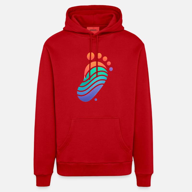 Conception colorée de l’empreinte de la chaussure 10k Sweat à capuche bio décontracté fabriqué en UE