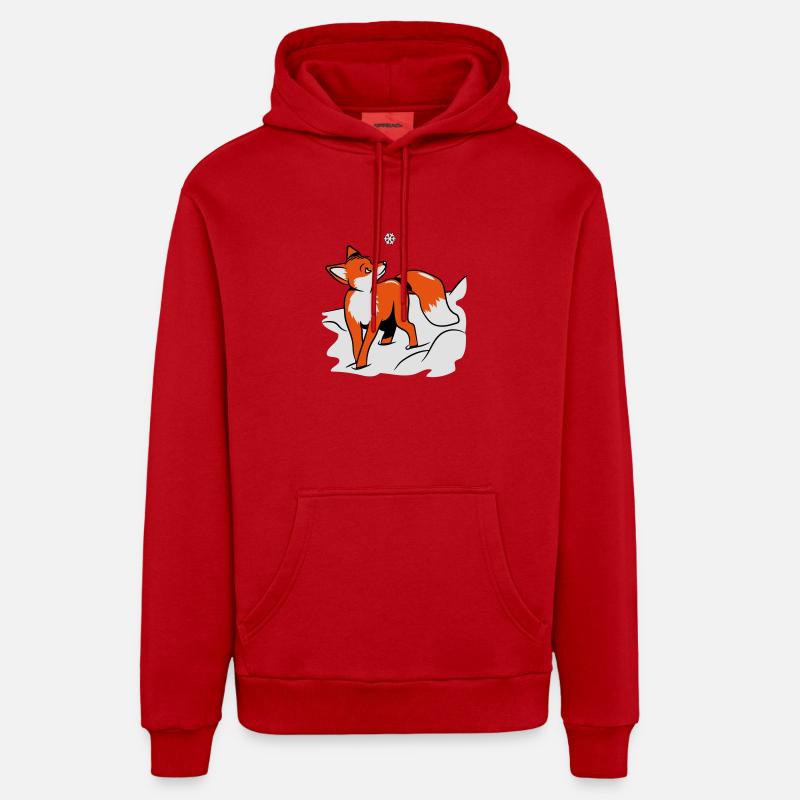 Fuchs flocon de neige douce Sweat à capuche bio décontracté fabriqué en UE