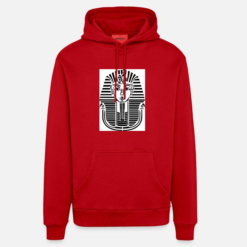 PHARAON - Sweat à capuche bio décontracté fabriqué en UE - rouge