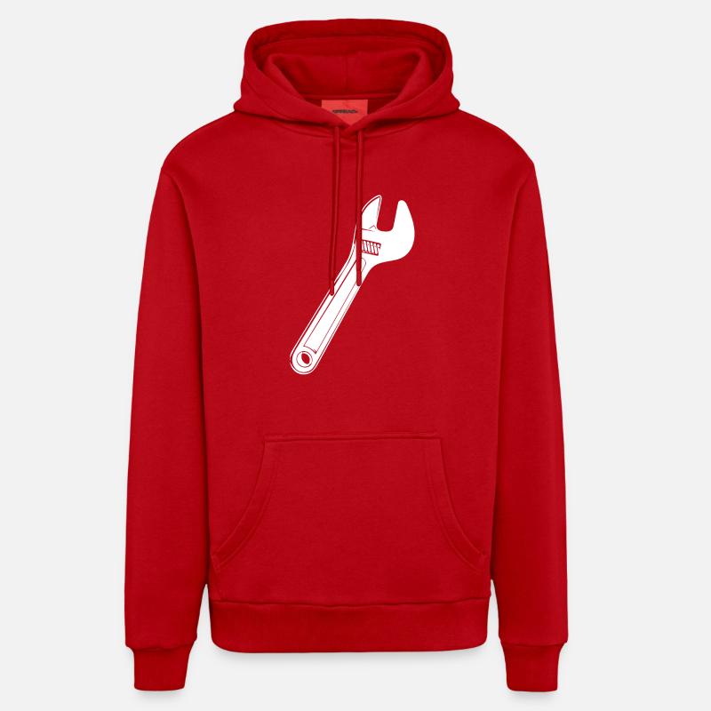 Clé de la mule - Sweat à capuche bio décontracté fabriqué en UE - rouge