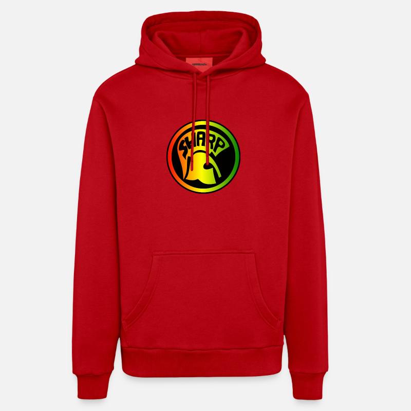 SHARP logo Organic Relaxed Hoodie Made in EU