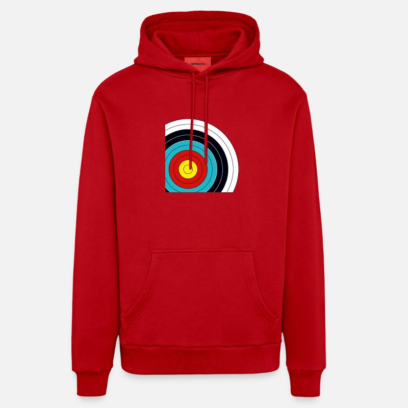 Target archery cutting Organic Relaxed Hoodie Made in EU