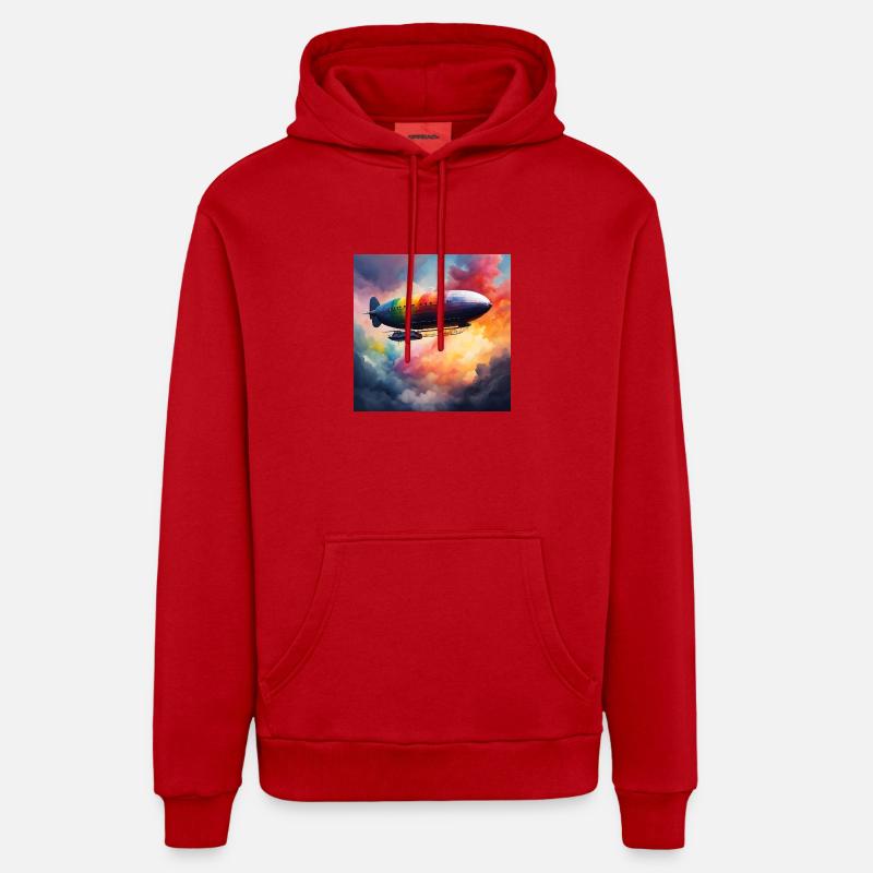 Couleur Zeppelin Sweat à capuche bio décontracté fabriqué en UE