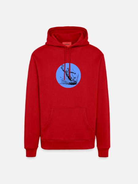 Goalkeeper - Organic Relaxed Hoodie Made in EU - red