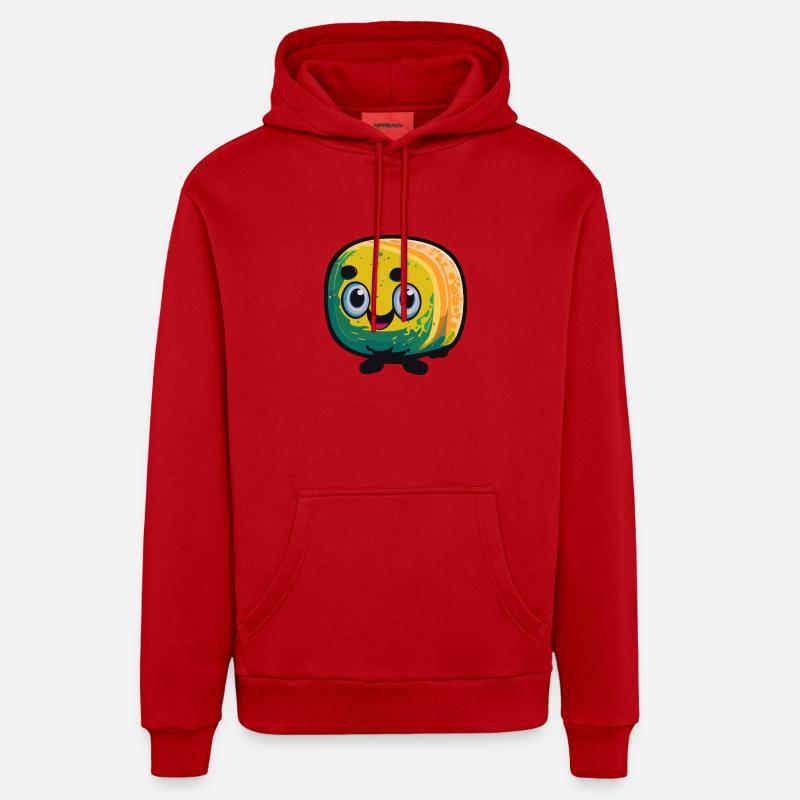 Casper - Sweat à capuche bio décontracté fabriqué en UE - rouge
